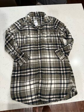 American Eagle Flannel Dress Large nwot